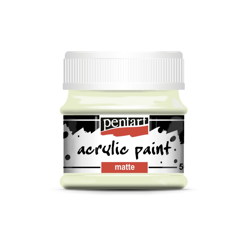 Vopsea acrilica mata pe baza de apa Pentart - nori, 50 ml