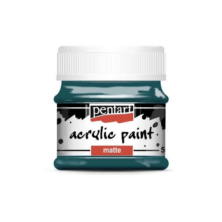 Pentart Matt akrilfesték, türkizkék, 50 ml