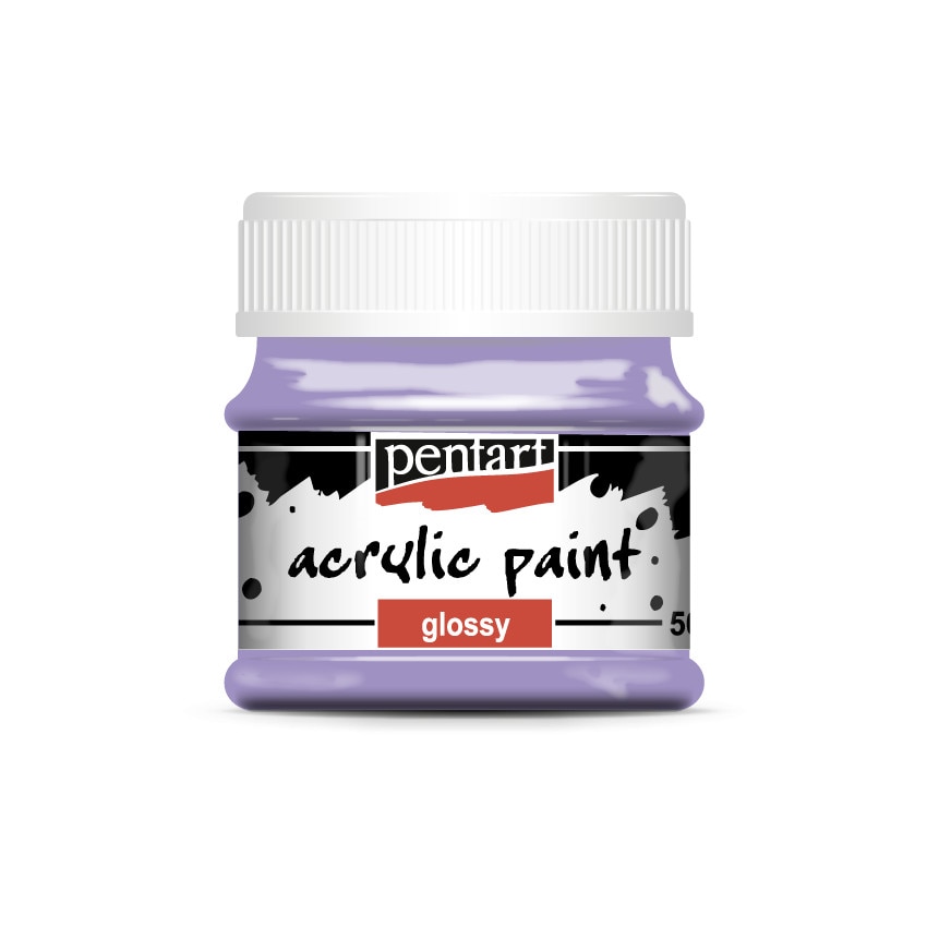 Vopsea acrilica lucioasa pe baza de apa Pentart - ametist, 50 ml