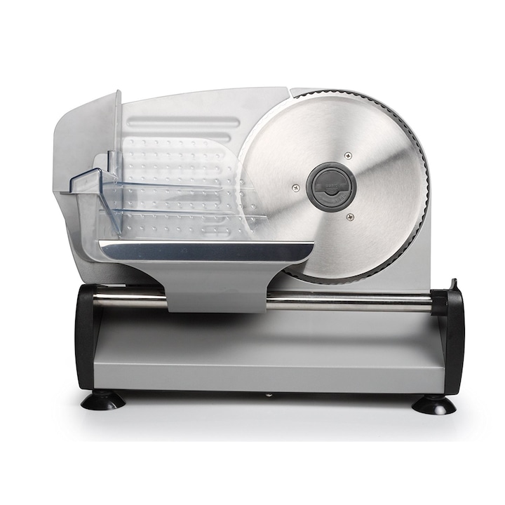 Tristar Sajt-, kenyér-, húsvágó, EM-2099, 150 W, 19 cm-es rozsdamentes acél penge, 0-15 mm