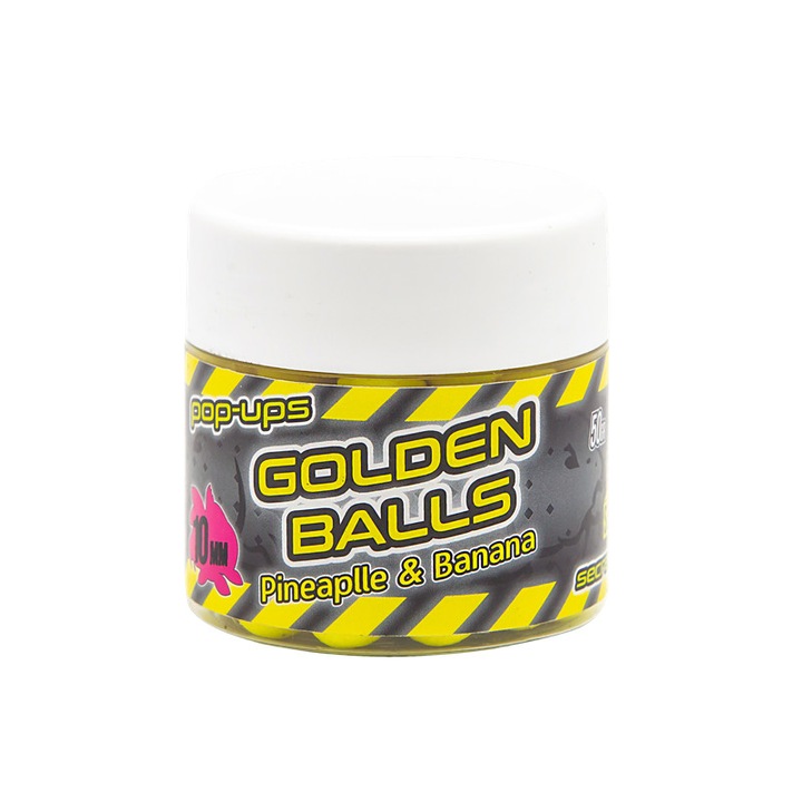 Boilies Pop-up Secret Baits Golden Balls 15mm - 50g