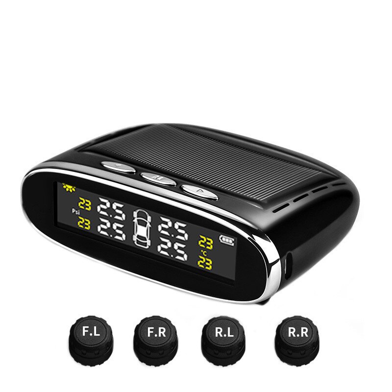 Sistem de monitorizare a presiunii aerului din anvelope, incarcare solara, senzori exteriori, (TPMS) YB968