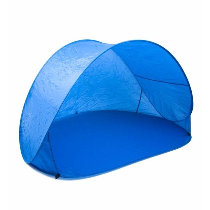 Félig nyitott pop-up sátor, UV- és vízálló, kék szín, 150x200cm