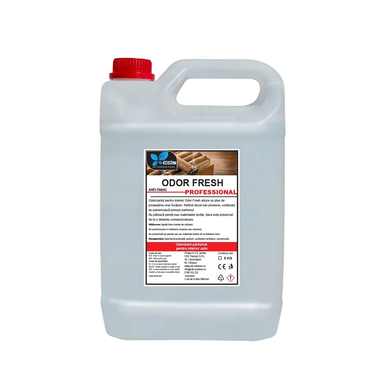 Odorizant parfumat pentru interior auto ODOR FRESH Anti tabac CDS Tranzact 5Kg