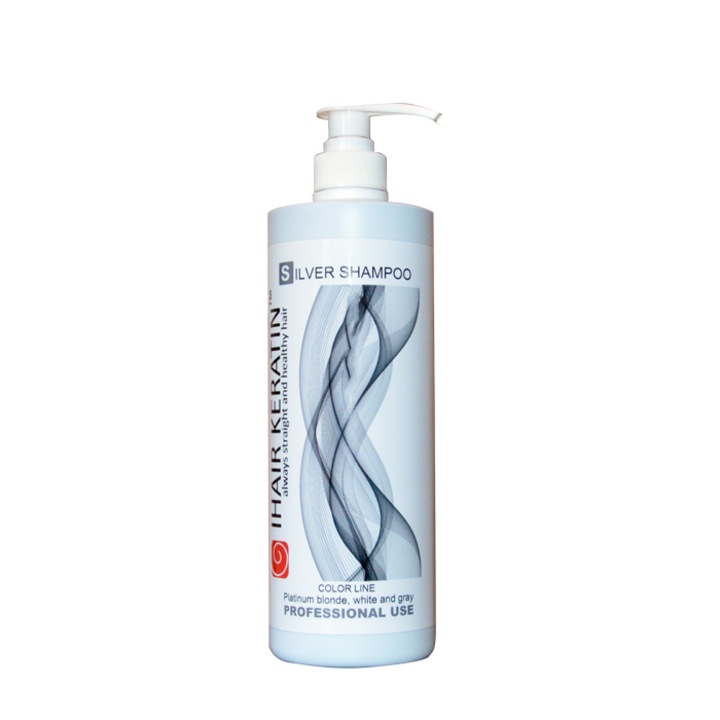Sampon Nunatator Gri, argintiu iHair Keratin, 1000 ml