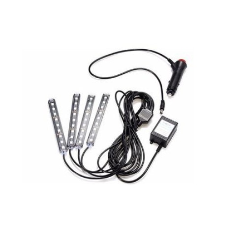 Kit interior LED SMD RGB 12.5cm si aplicatie telefon