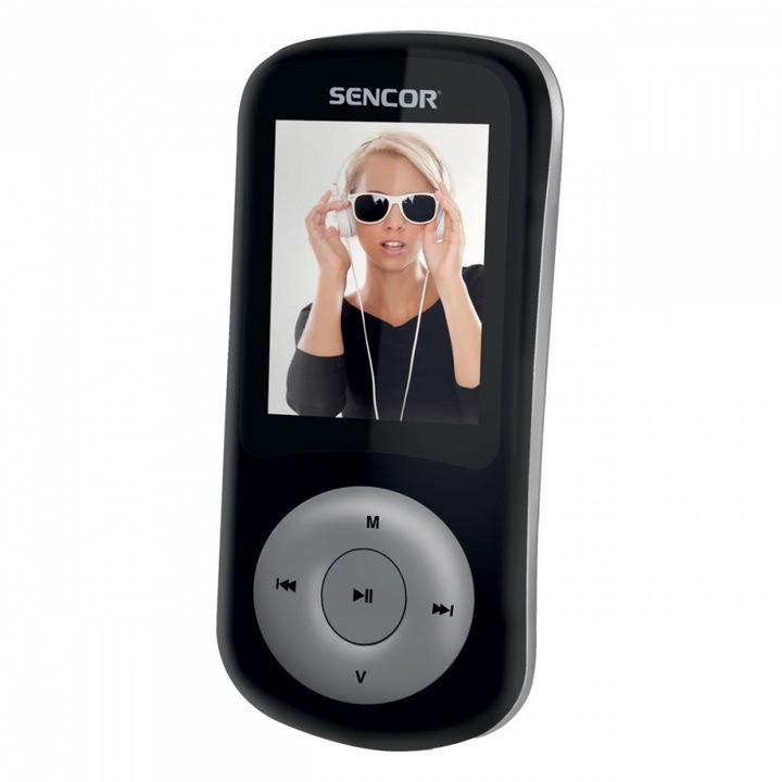 MP3 lejátszó Sencor, 8 GB, fekete