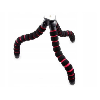 Trepied foto flexibil Massa, Negru/Rosu Trepied foto flexibil Massa, Negru/Rosu