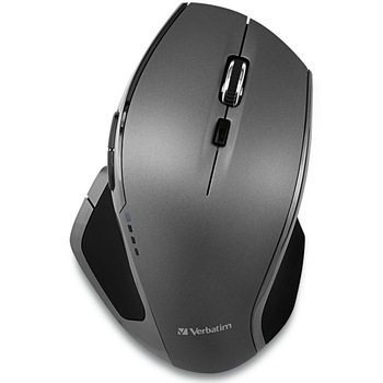 Mouse wireless Verbatim Deluxe, 1600 dpi, 8 butoane, Gri Mouse wireless Verbatim Deluxe, 1600 dpi, 8 butoane, Gri