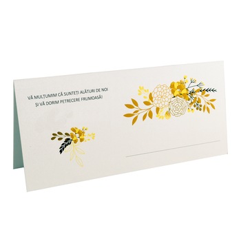 Plic bani nunta / botez, set 10 buc, model floral black & gold Plic bani nunta / botez, set 10 buc, model floral black & gold