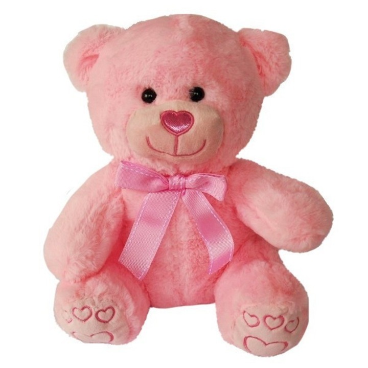 Jucarie de plus Axiom, Ursulet, 27 cm, Roz