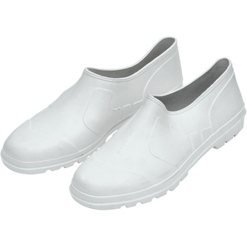 Papuci pentru bucatarie din PVC culoare alba, marime 45 Papuci pentru bucatarie din PVC culoare alba, marime 45
