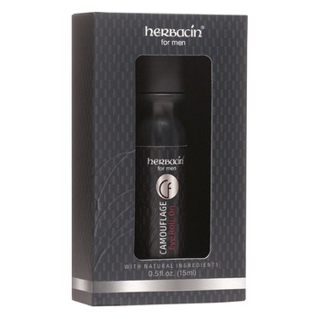 Crema contur ochi, Roll On, pentru barbati Camouflage, Herbacin, 15 ml Crema contur ochi, Roll On, pentru barbati Camouflage, Herbacin, 15 ml
