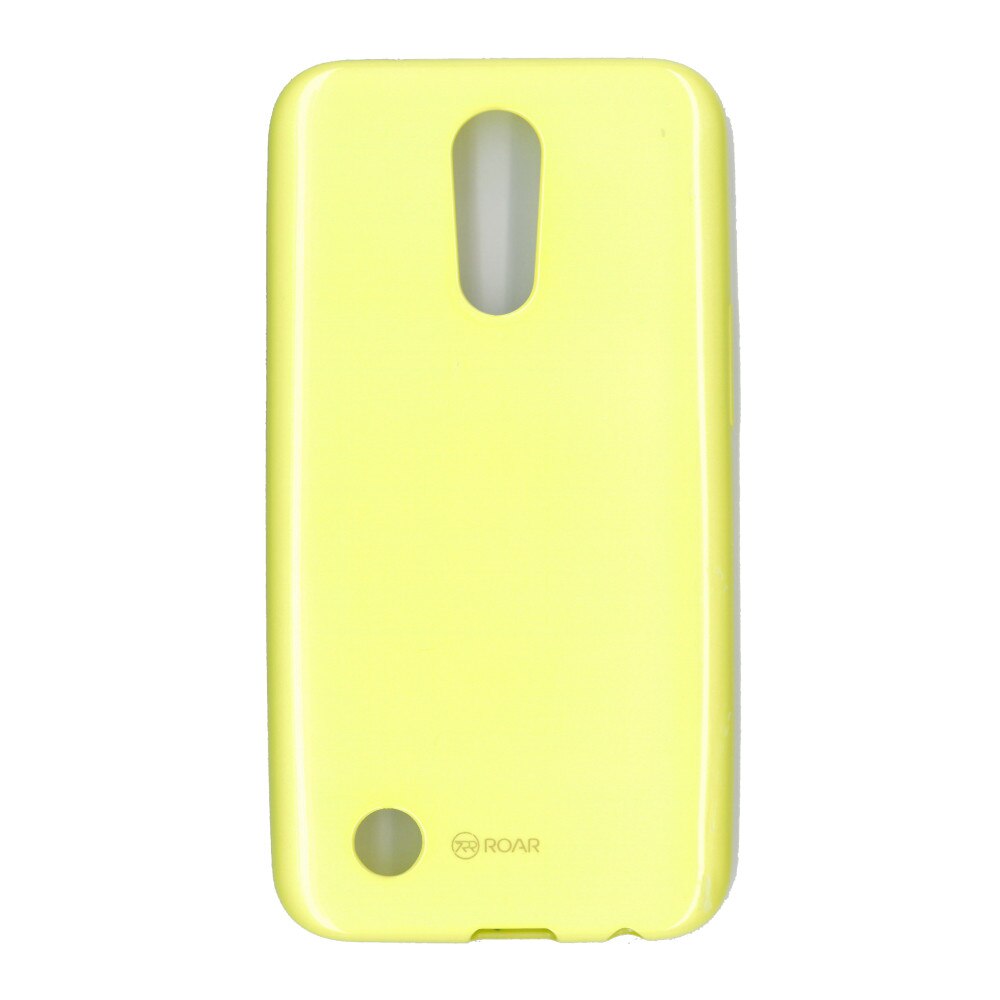 Husa din silicon lucios, Roar LA-LA Glaze, pentru LG K10 2017, galben