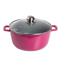 Oala Maison D'Amelie, non-stick, marmorat, 24cm