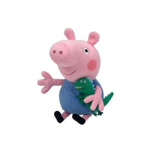 Jucarie de plus Peppa Pig, TM Toys, 35 cm, Albastru