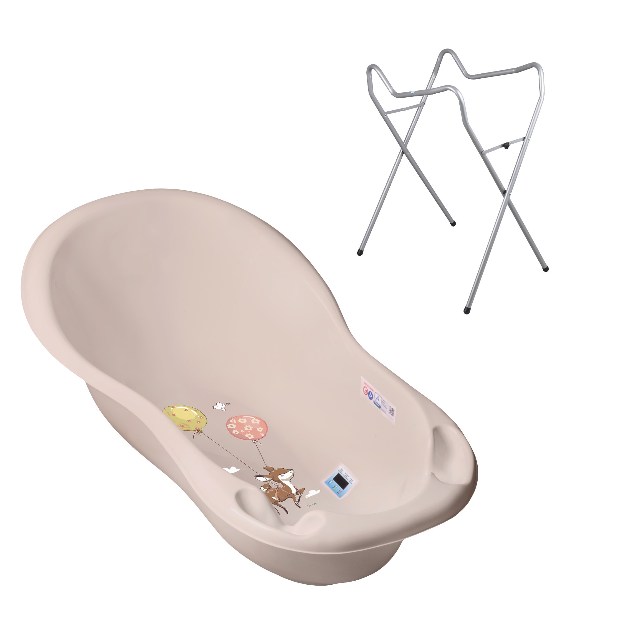 Set cadita 86 cm + Suport universal metalic Forest Fairytail Gri