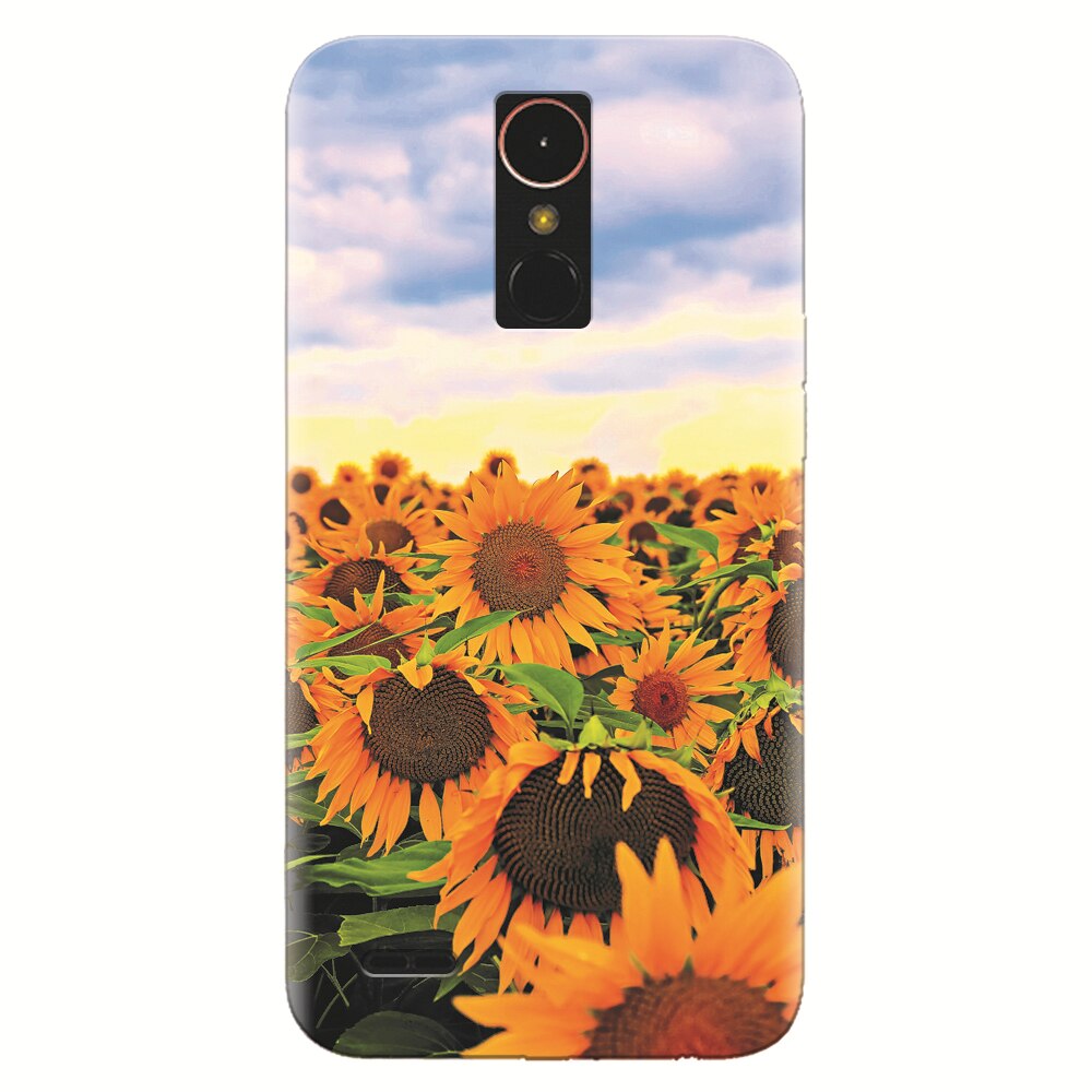 Husa silicon pentru LG K4 2017, Sunflowers