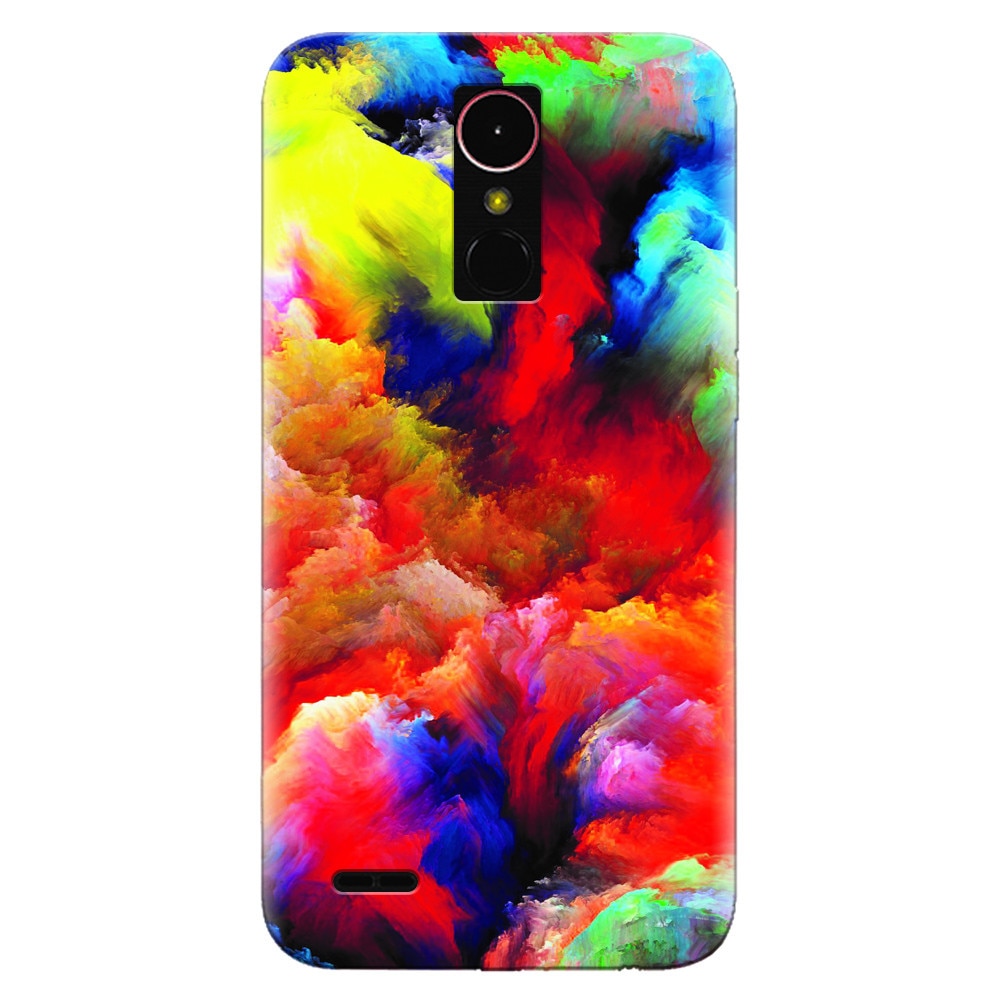 Husa silicon pentru LG K10 2017, Oil Painting Colorful Strokes