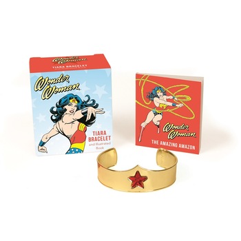 Wonder Woman Tiara Bracelet and Illustrated Book de Matthew Manning Wonder Woman Tiara Bracelet and Illustrated Book de Matthew Manning