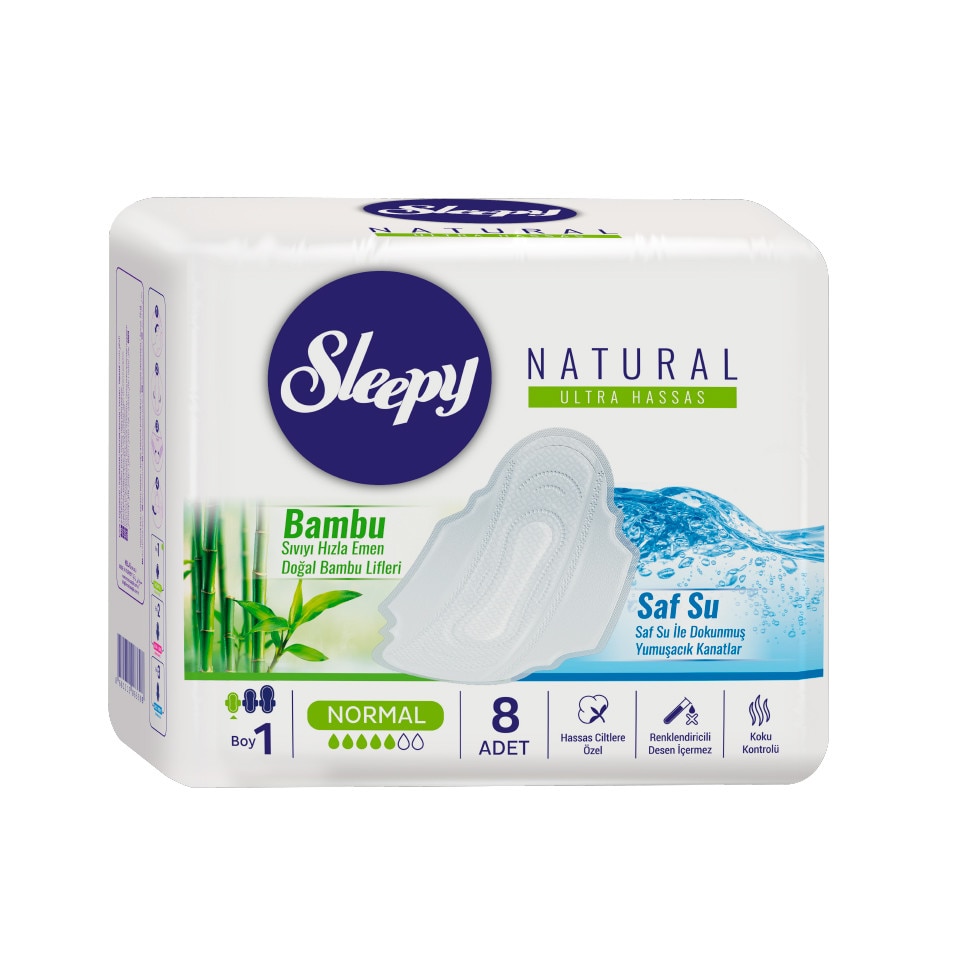 Absorbante Sleepy Natural Normal 240mm 8 buc