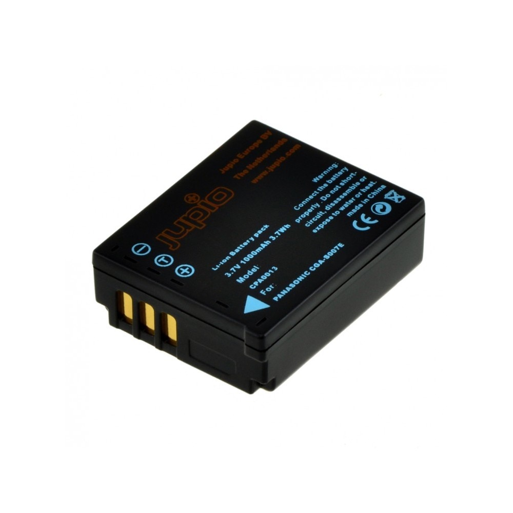 Acumulator Jupio tip Panasonic CGA-S007E, pentru Lumix DMC-TZ1, Lumix DMC-TZ11, Lumix DMC-TZ15, Lumix DMC-TZ11GK, Lumix DMC-TZ2EG-S, Lumix DMC-TZ2GK, Lumix DMC-TZ3, Lumix DMC-TZ3A si altele