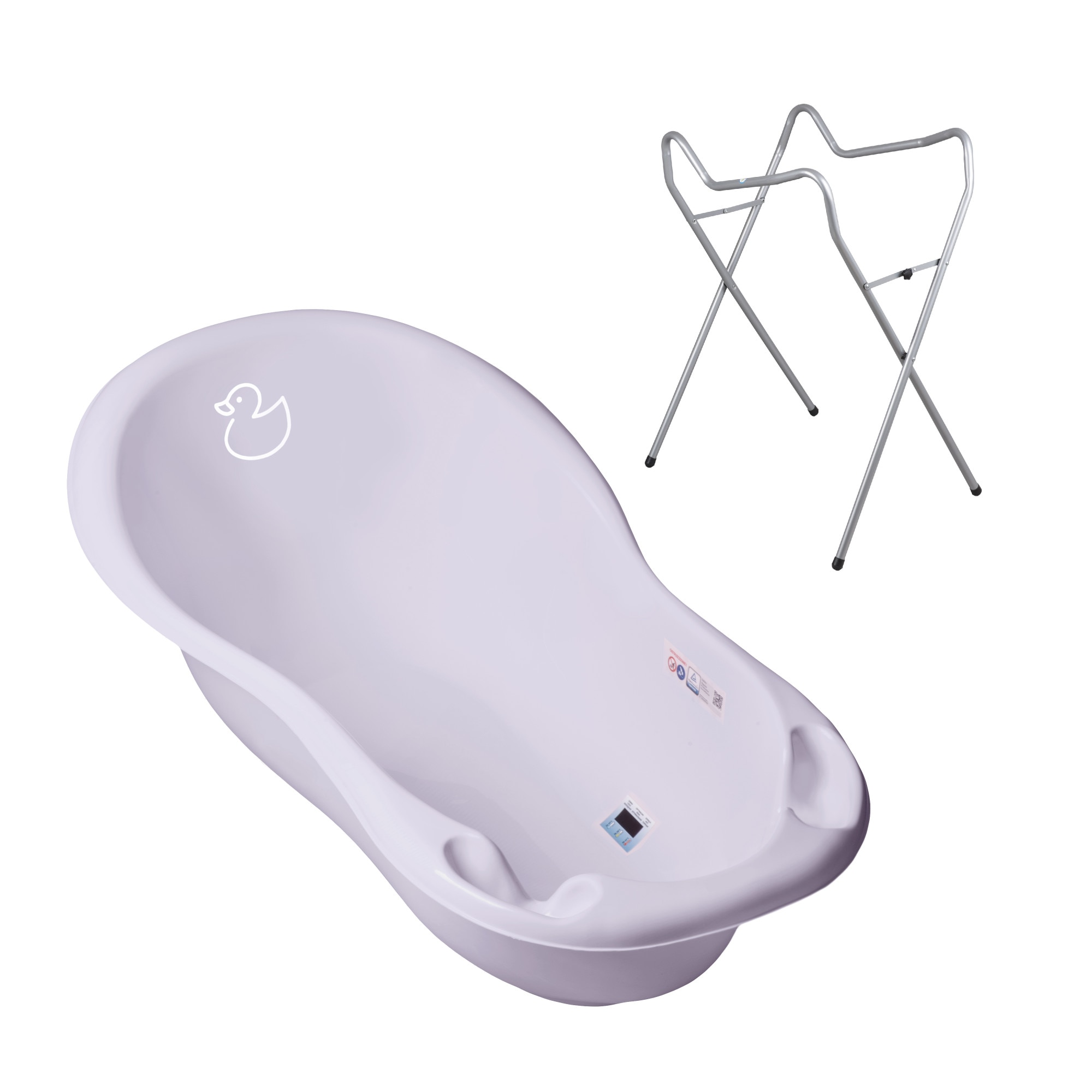 Set cadita 102 cm + Suport universal metalic Duck Lila