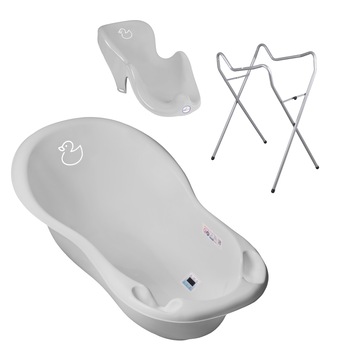 Set pachet cadita Duck 102 cm Gri + suport anatomic si suport universal Set pachet cadita Duck 102 cm Gri + suport anatomic si suport universal