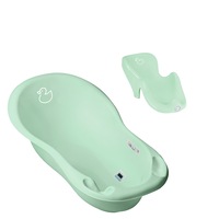 set cadita copii duck verde 102 cm cu senzor de temperatura  suport anatomic cadita imagen 8_0_
0