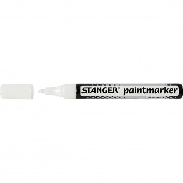 Marker cu vopsea STANGER 2-4mm alb