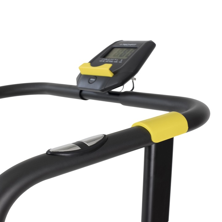 Banda de alergare magnetica TECHFIT® MT40, Volanta 4 Kg, Utilizator 100 kg, 4 trepte inclinatie, Sistem absortie socuri, Pliabila, Preasamblata, Recuperare Seniori