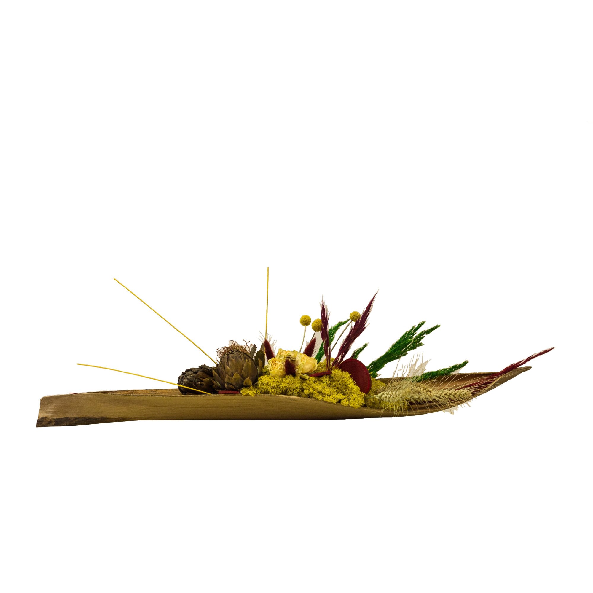 Aranjament decorativ in scoarta de cocos