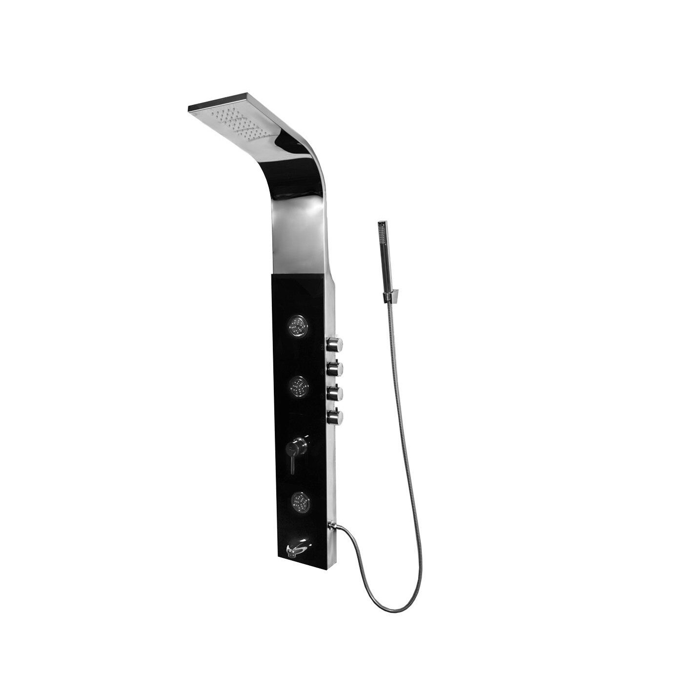 Panel 9890 din otel inoxidabil in combinatie cu ABS