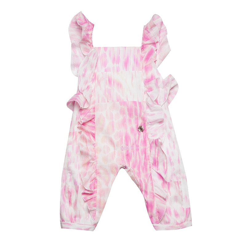 Salopeta Roberto Cavalli, multicolora, bumbac, 6 luni