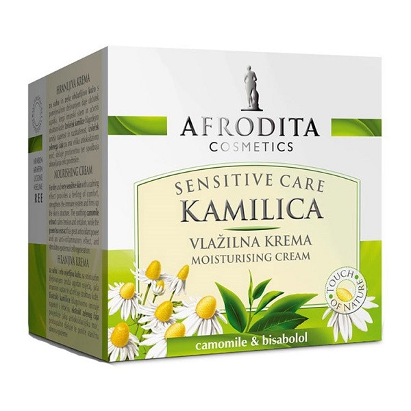 Crema hidratanta pentru ten sensibil Cosmetica Afrodita Camomile senzitive 50ml