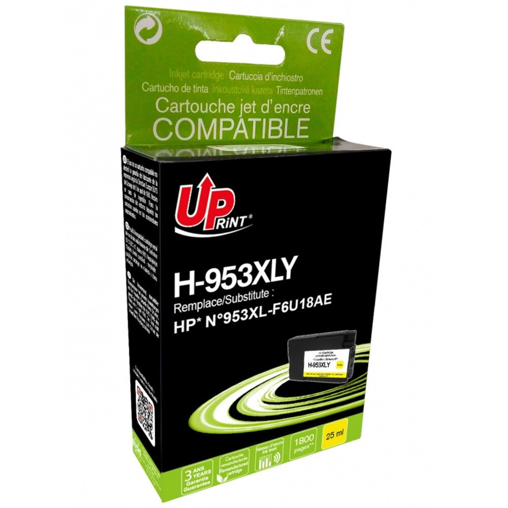 Cartus cerneala UPRINT HJ953XLYUP Galben, 25 ml, compatibil F6U18AE