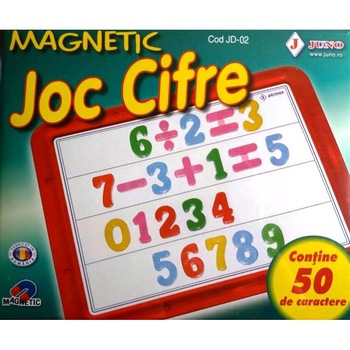 Joc Juno, Cifre magnetice, 50 caractere Joc Juno, Cifre magnetice, 50 caractere