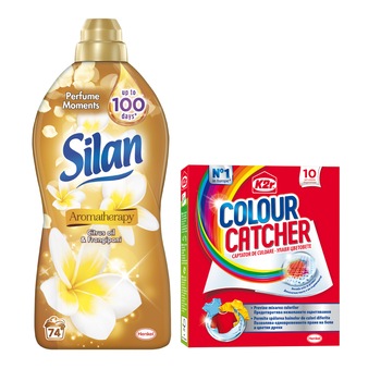 Pachet Promo Balsam de rufe Silan Aromatherapy Citrus Oil 1.85 L + K2r 10 Pachet Promo Balsam de rufe Silan Aromatherapy Citrus Oil 1.85 L + K2r 10