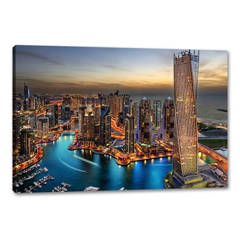 Tablou Canvas - Port in emiratul Dubai 80 x 120 cm Tablou Canvas - Port in emiratul Dubai 80 x 120 cm