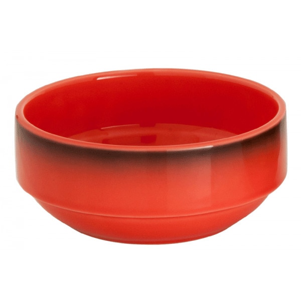 Bol joker GURAL colectia MARMARIS-BLACK,RED 12cm 380ml