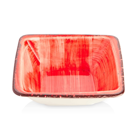 Bol patrat GURAL colectia RED 17x17cm 310ml