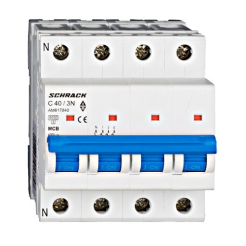 Siguranta automata 3P+N 40A 4 module Schrack-Amparo AM617840