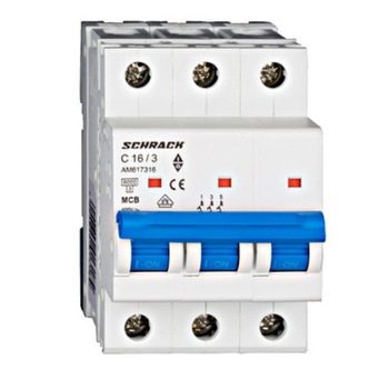 Siguranta automata 3P 16A 3 module Schrack-Amparo AM617316 Siguranta automata 3P 16A 3 module Schrack-Amparo AM617316
