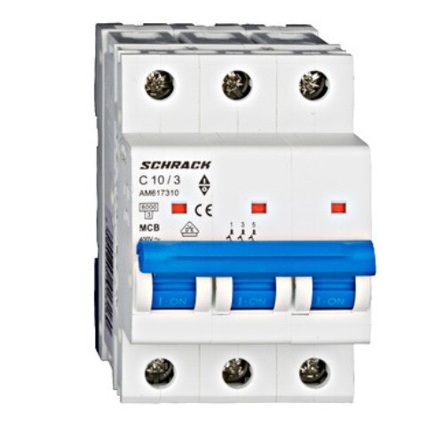 Siguranta automata 3P 10A 3module Schrack-Amparo AM617310