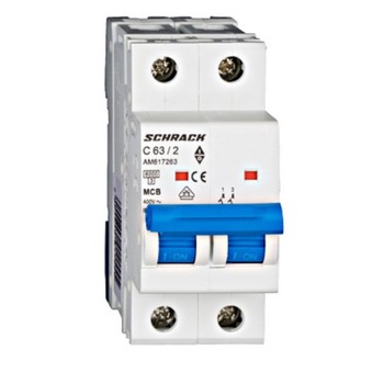 Siguranta automata 2P 63A 2 module Schrack-Amparo AM617263 Siguranta automata 2P 63A 2 module Schrack-Amparo AM617263