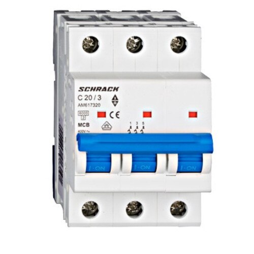 Siguranta automata 3P 20A 3module Schrack-Amparo AM617320