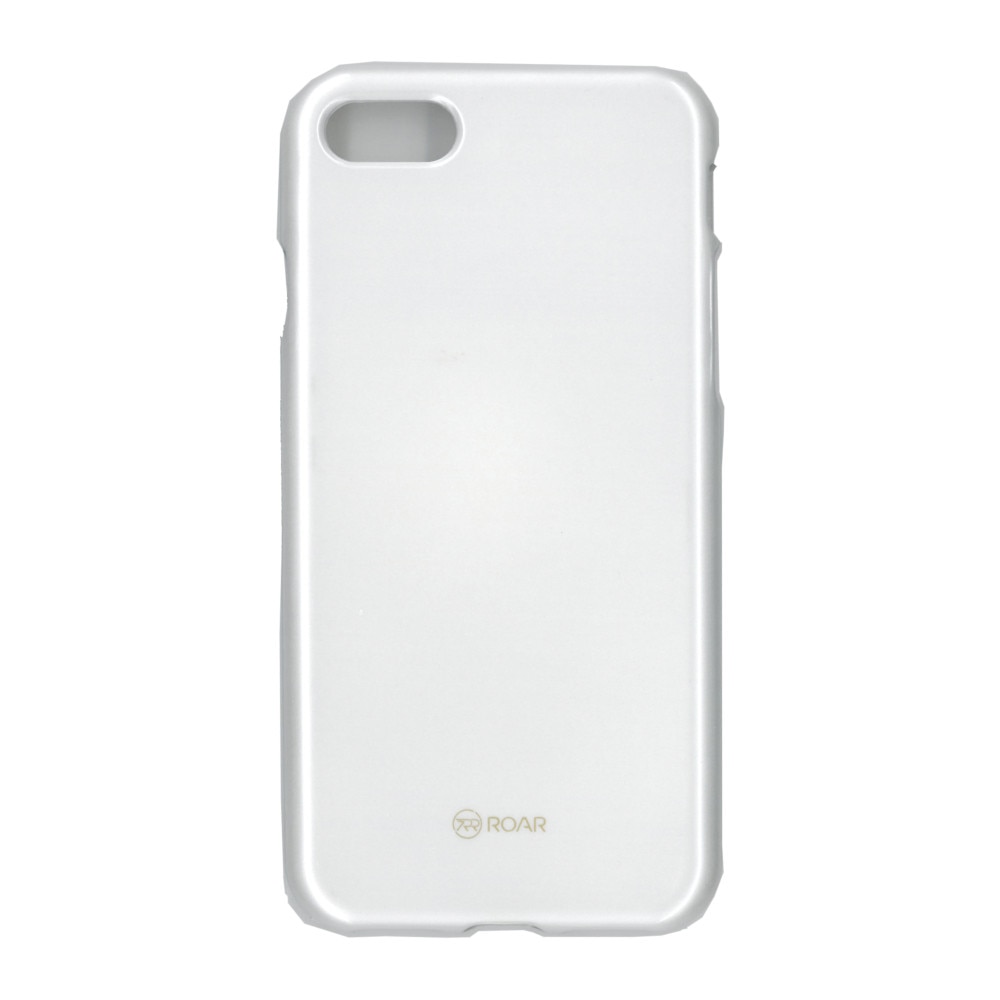 Husa din silicon lucios, Roar LA-LA Glaze, pentru iPhone 7, argintiu