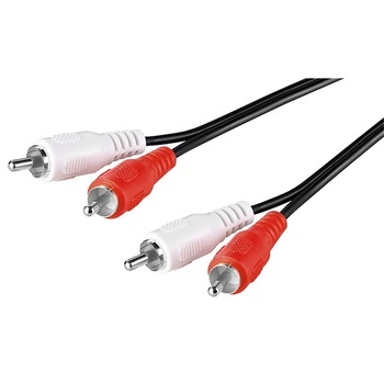Cablu audio 2x RCA tata - 2x RCA tata 1.5m Well Cablu audio 2x RCA tata - 2x RCA tata 1.5m Well