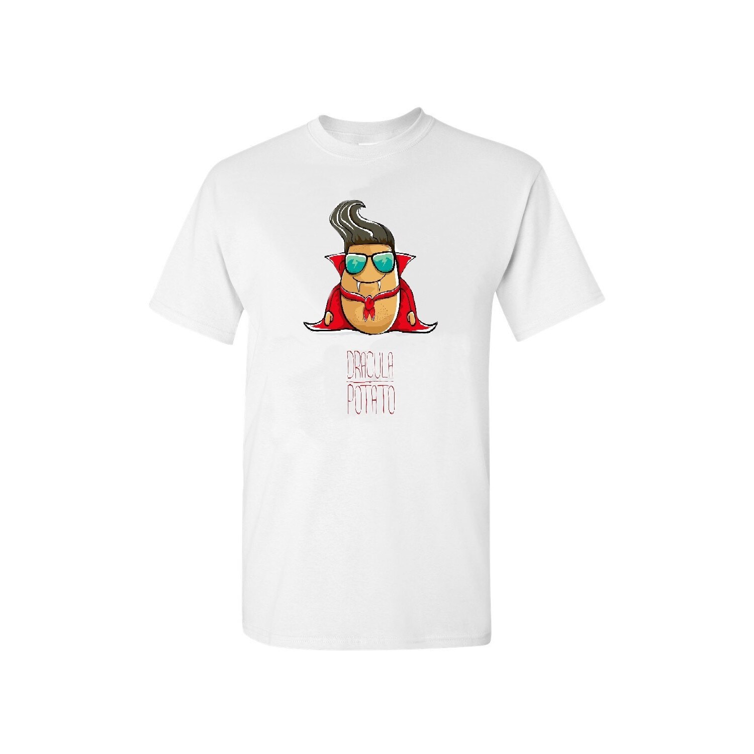 Tricou Malfini, Dracula Potato, Alb, M