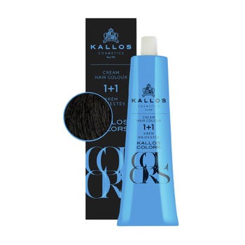 Vopsea de par Colors Kallos 60 ml nr.1N Negru Vopsea de par Colors Kallos 60 ml nr.1N Negru